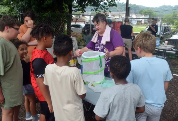 Laughlin Chapel campers connect with nature during Wheeling garden visit